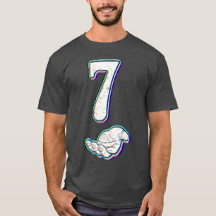 Camiseta Número 7 Correspondência 67 Meme Fantasia de Hallo