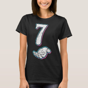Camiseta Número 7 Correspondente à Roupa de Halloween Meme