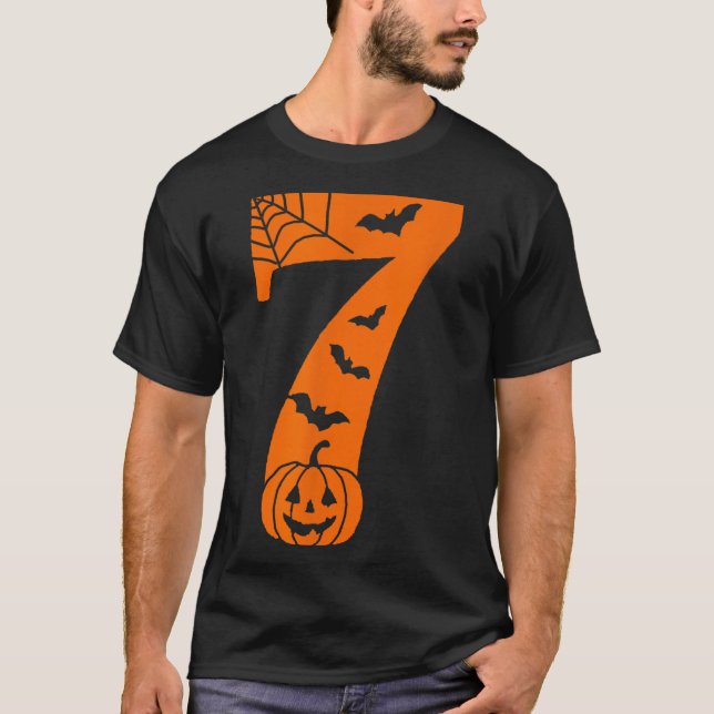 Camiseta Número 7 Dito de Meme Engraçado 6 7 Seis Sete Hall (Frente)