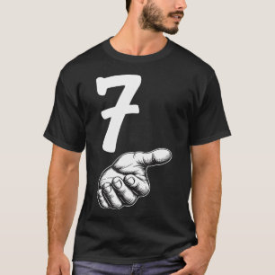 Camiseta Número 7 Duo Correspondente 67 Meme Geração Alpha