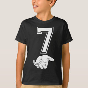 Camiseta Número 7 Fantasia de Halloween do Meme Corresponde