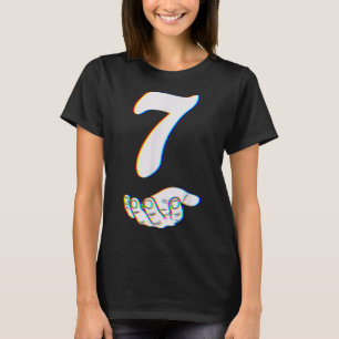 Camiseta Número 7 Fantasia de Halloween do Meme Corresponde