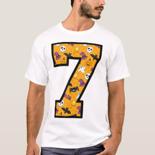 Camiseta Número 7 Piada de Meme Divertida 6 7 Seis Sete Hal