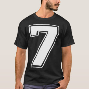 Camiseta Número 7 Seis Sete 6 7 Meme 67 Divertido Aniversár