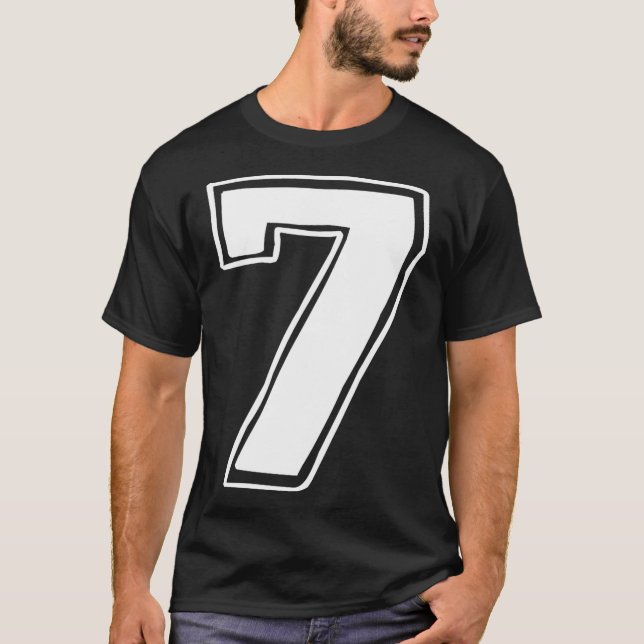 Camiseta Número 7 Seis Sete 6 7 Meme 67 Divertido Aniversár (Frente)