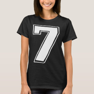 Camiseta Número 7 Seis Sete 6 7 Meme 67 Divertido Aniversár