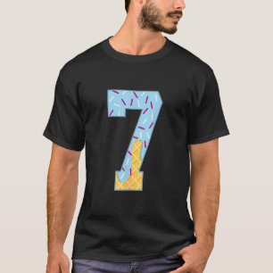 Camiseta Número 7 Sorvete Gotejamento 67 Casal Meme Hallowe