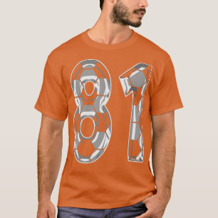Camiseta Número 81 Jersey 81 - Ventilador do jogador-mãe
