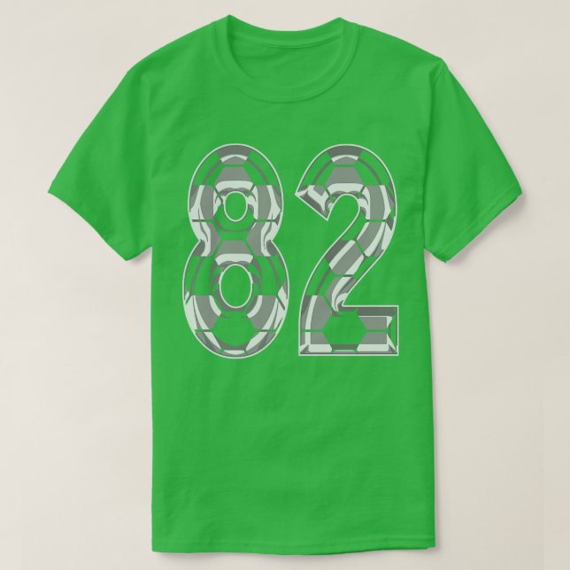 Camiseta Número 82 Jersey 82 Mãe Player Ventilador 2 (Frente do Design)