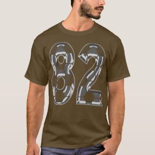 Camiseta Número 82 Jersey 82 Mãe Player Ventilador 3