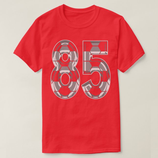 Camiseta Número 85 Jersey 85 Mãe Player Ventilador 1 (Frente do Design)