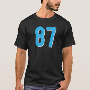 Camiseta Número 87 Sports Jersey Athlete Sky Blue Number R