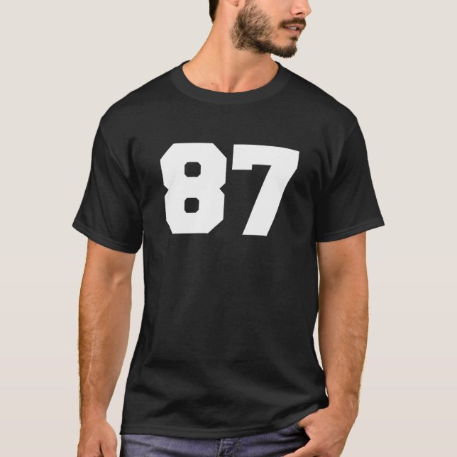 Camiseta Número 87 Sports Jersey Player 87 FANTE FRONT Impr (Frente)