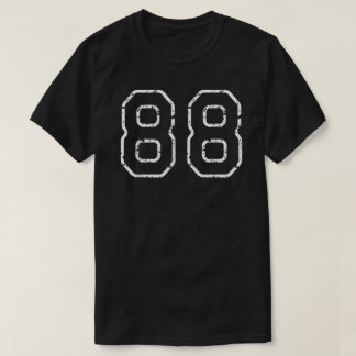 Camiseta Número 88 Esporte Jersey Aniversário Idade Favorit