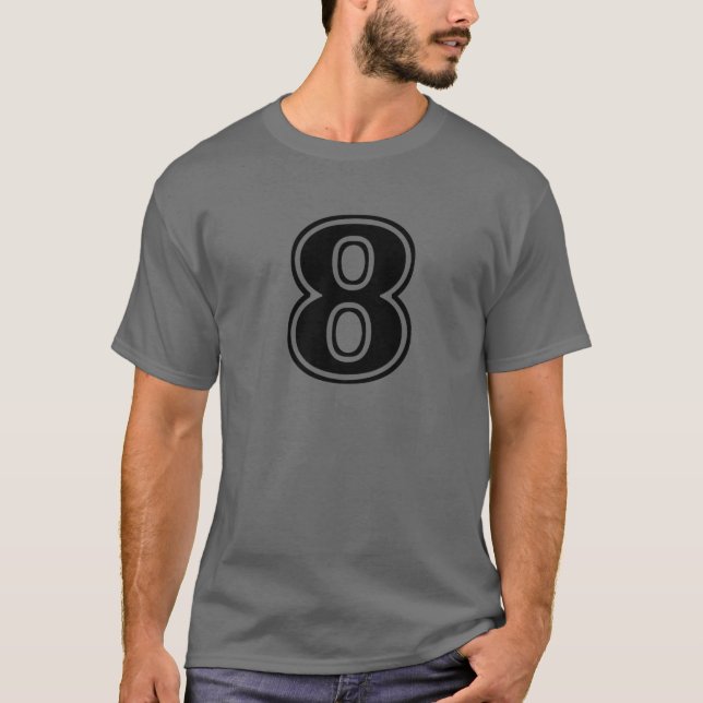Camiseta Número 8 Oito Frente (Frente)