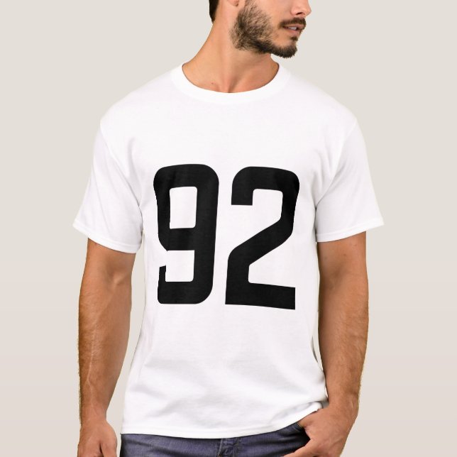 CAMISETA NÚMERO 92 (Frente)