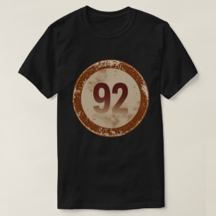 Camiseta Número 92 Vintage Desgastado