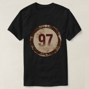 Camiseta Número 97 Vintage Distressed
