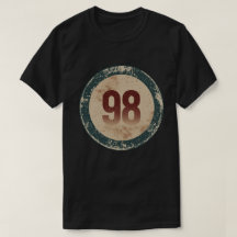 Número 98 Vintage Desgastado