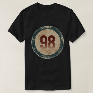 Camiseta Número 98 Vintage Desgastado