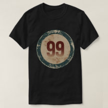 Número 99 Vintage Desgastado