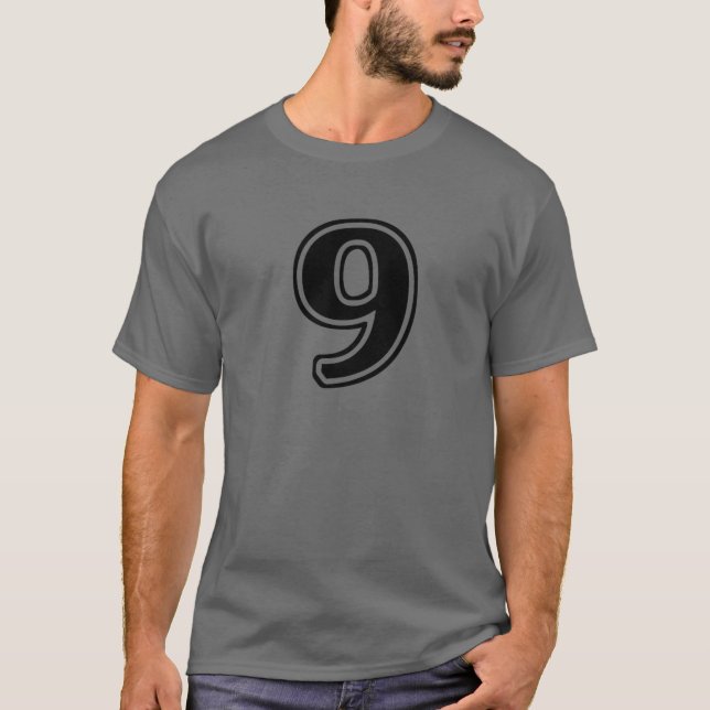 Camiseta Número 9 Nove Frente (Frente)