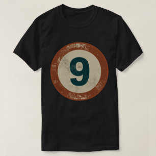 Camiseta Número 9 Vintage Distressed