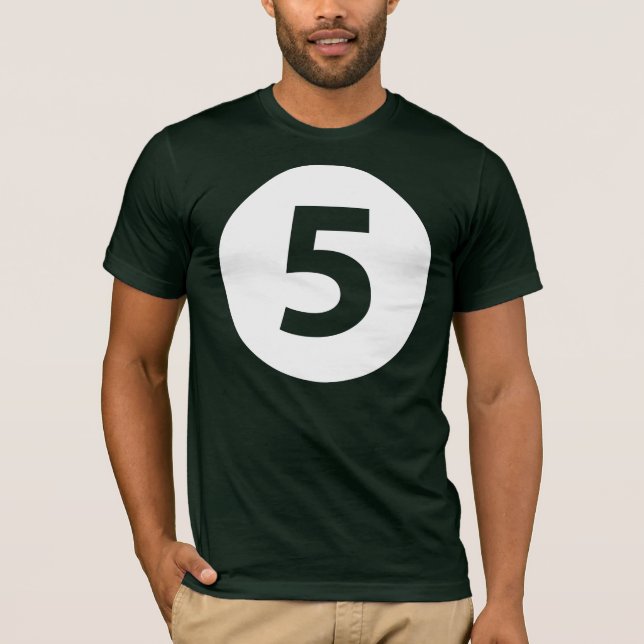 Camiseta Número cinco (Frente)
