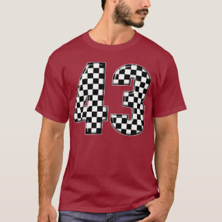 Camiseta número da auto competência 43