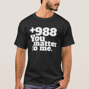Camiseta Número da linha direta suicida