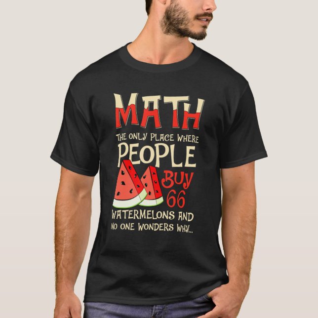 Camiseta Número de Cálculo de Matemática de Matemática e Me (Frente)
