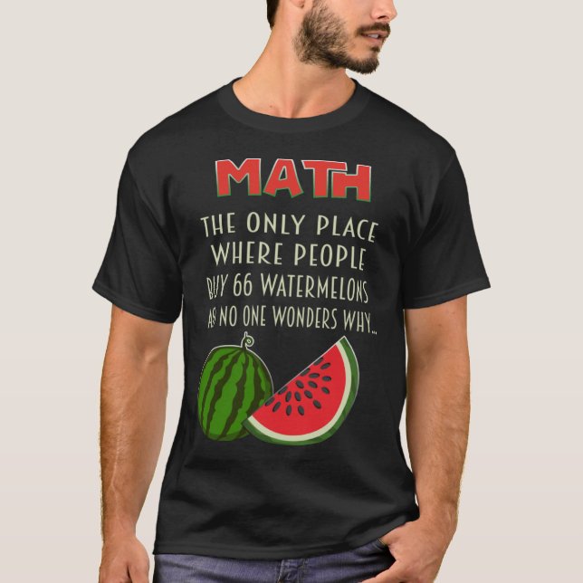 Camiseta número de cálculo de matemática de matemática e me (Frente)