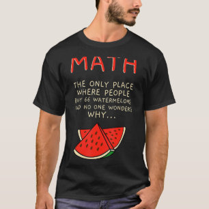Camiseta Número de Cálculo de Matemática de Matemática e Me