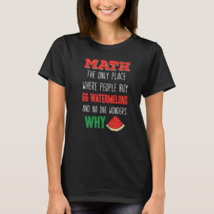 Camiseta Número de Cálculo de Matemática de Matemática e Me