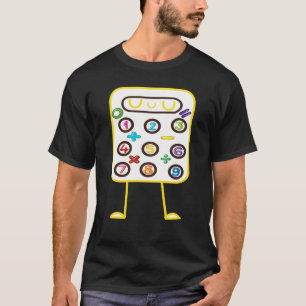 Camiseta número de dias de matemática crianças fantasias nú