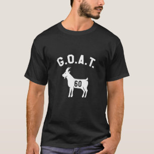 Camiseta Número de GOAT 60 Maior do Tanque de Piada de Pai