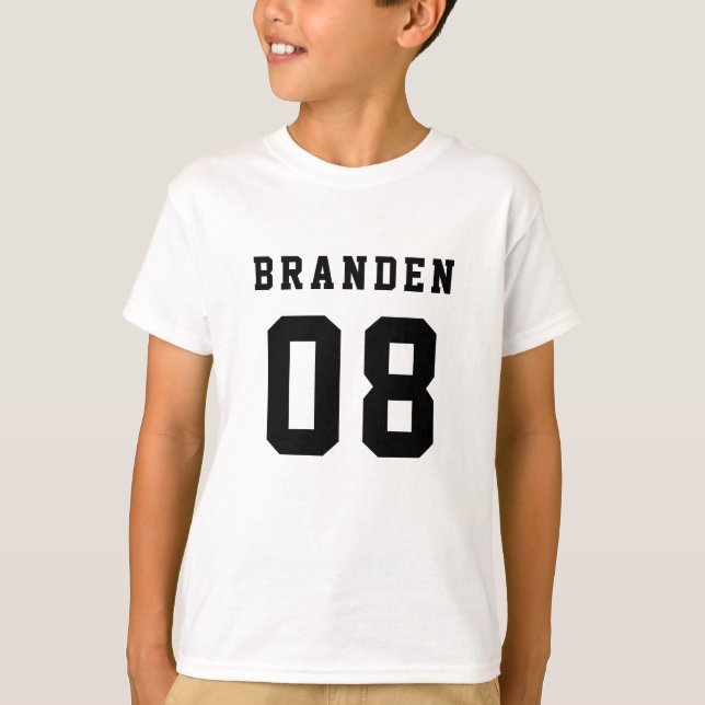 Camiseta Número de Meninos TShirt (Frente)