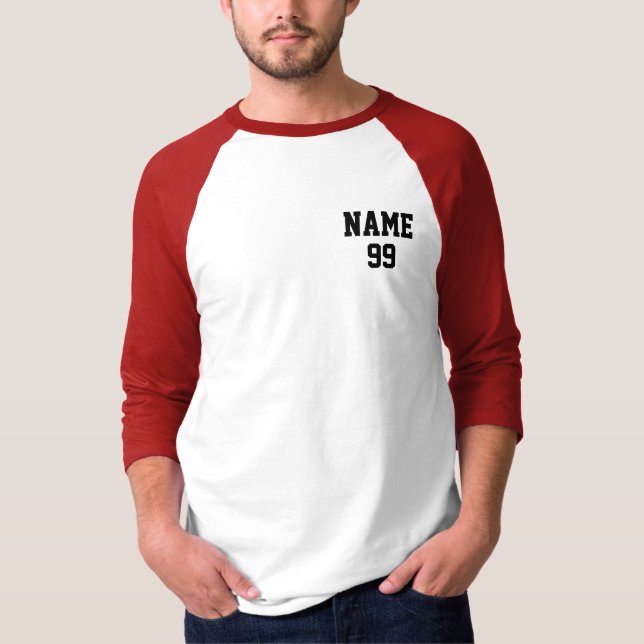 Camiseta Número de Nome Personalizado (Frente)
