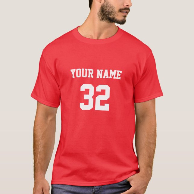 Camiseta Número de Nome Personalizado Frente de Volta (Frente)