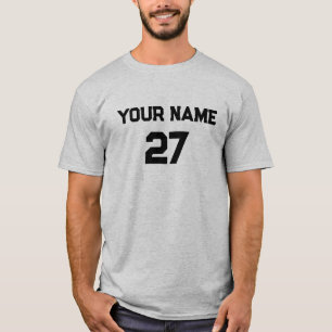 Camiseta Número de Nome Personalizado Frente de Volta