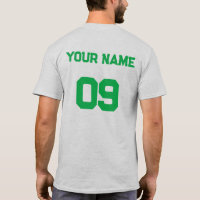 Número de Nome Personalizado no verso do T-Shirt V