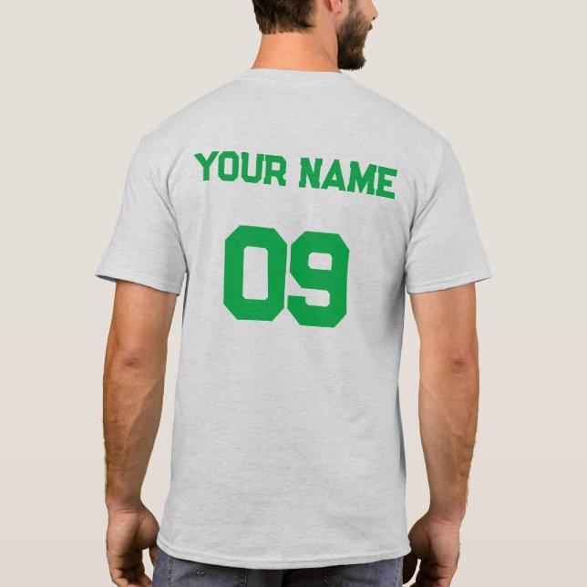 Camiseta Número de Nome Personalizado no verso do T-Shirt V (Verso)