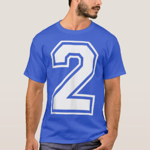 Camiseta Número de segundo da Equipe Esportiva 2 na Frente