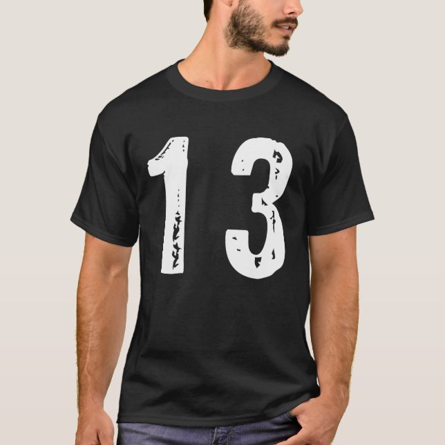 Camiseta Número desportivo 13 (Frente)