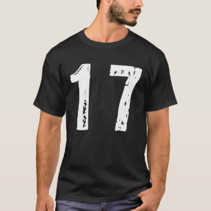 Camiseta Número desportivo 17
