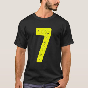 Camiseta Número Divertido 7 67 Fantasia de Meme Grupo Corre