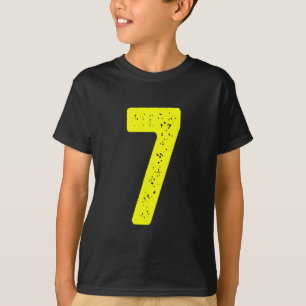 Camiseta Número Divertido 7 67 Fantasia de Meme Grupo Corre