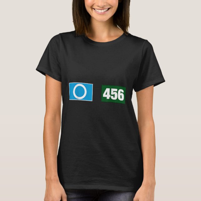 Camiseta Número do Código legal 456 O Diga Sim Gráfico Ilus (Frente)