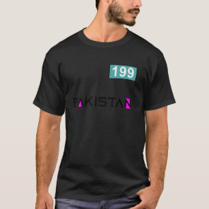 Camiseta Número do Jogo quebra-cabeça 199 Figurino Paquistã
