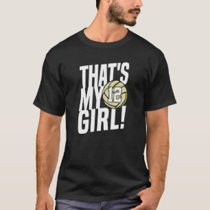 Camiseta Número Doze Essa é Minha Garota 12 Mãe de Volei P